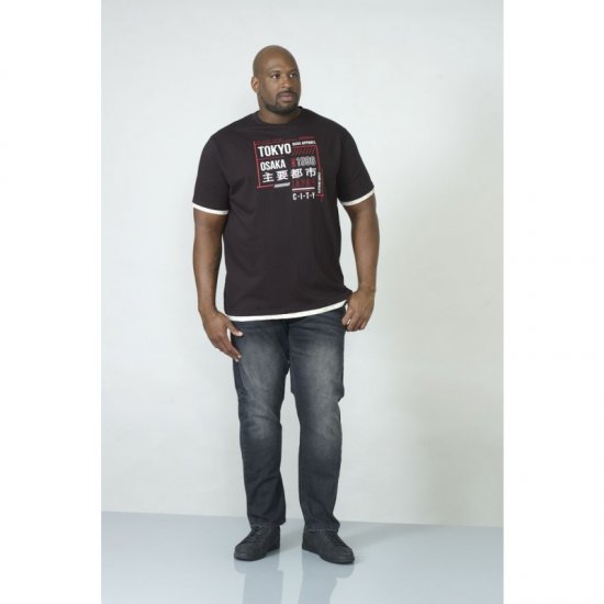 D555 Merlin T-shirt Black - T-krekli - T-krekli - 2XL-14XL