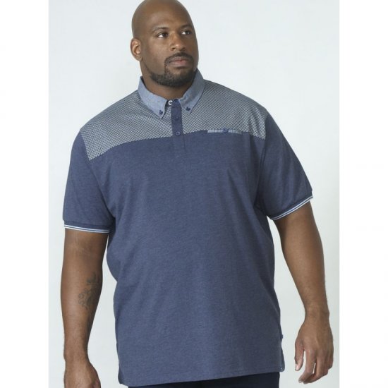 D555 Brent Polo Denim Blue - Polo krekli - Polo krekli - 2XL-8XL