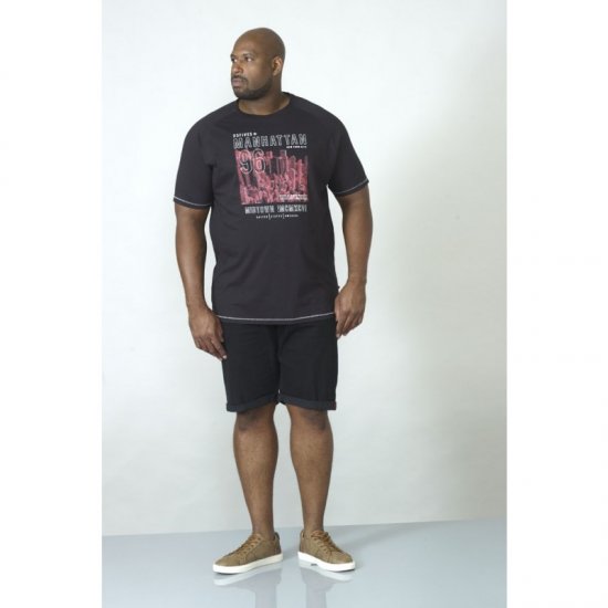 D555 Perry T-shirt Black - T-krekli - T-krekli - 2XL-14XL