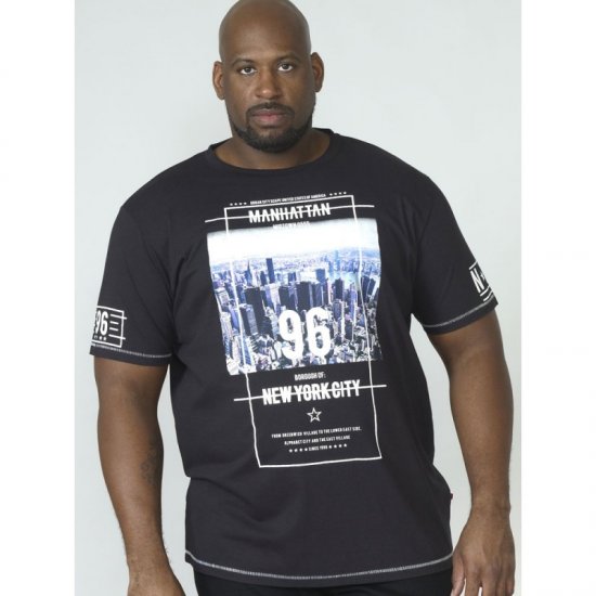 D555 Ethan T-shirt Black - T-krekli - T-krekli - 2XL-14XL