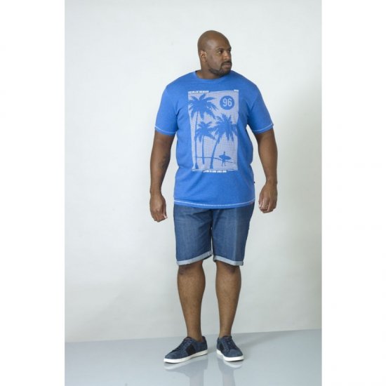 D555 Kansas T-shirt Blue - T-krekli - T-krekli - 2XL-14XL