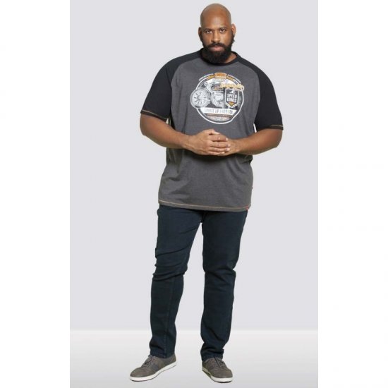 D555 Dallas T-shirt Charcoal - T-krekli - T-krekli - 2XL-14XL