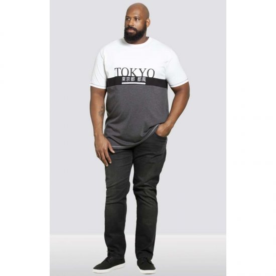 D555 Morris T-shirt Charcoal - T-krekli - T-krekli - 2XL-14XL