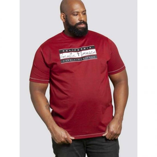 D555 Tempa T-shirt Red - T-krekli - T-krekli - 2XL-14XL