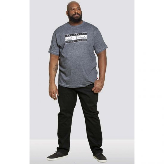 D555 Tempa T-shirt Navy Twist - T-krekli - T-krekli - 2XL-14XL