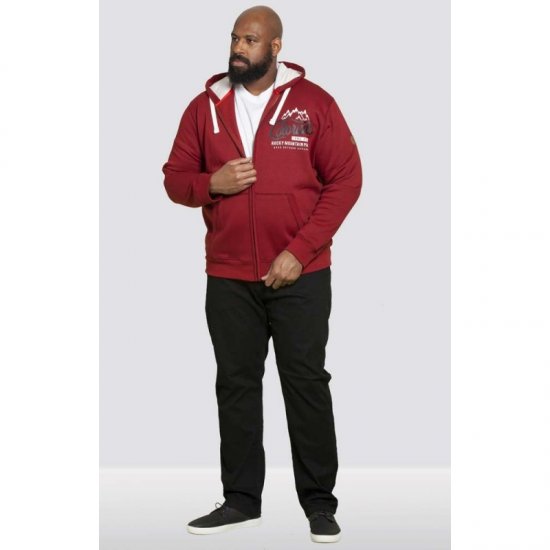 D555 Durham Hoodie Red - Džemperi un džemperi ar kapuci - Džemperi - 2XL-14XL