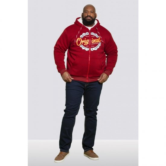 D555 Rylan Hoodie Red - Džemperi un džemperi ar kapuci - Džemperi - 2XL-14XL