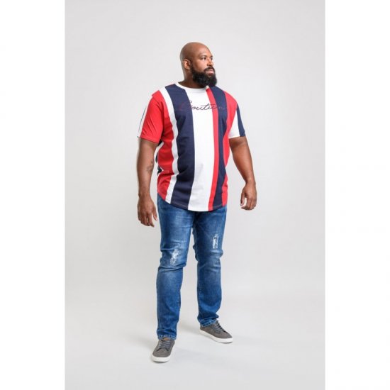 D555 Bancroft T-shirt Red/Navy - T-krekli - T-krekli - 2XL-14XL