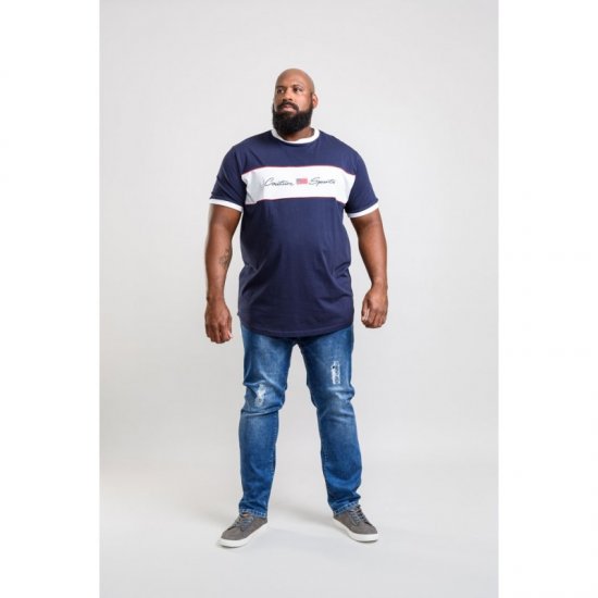 D555 Cullen T-shirt Navy - T-krekli - T-krekli - 2XL-14XL