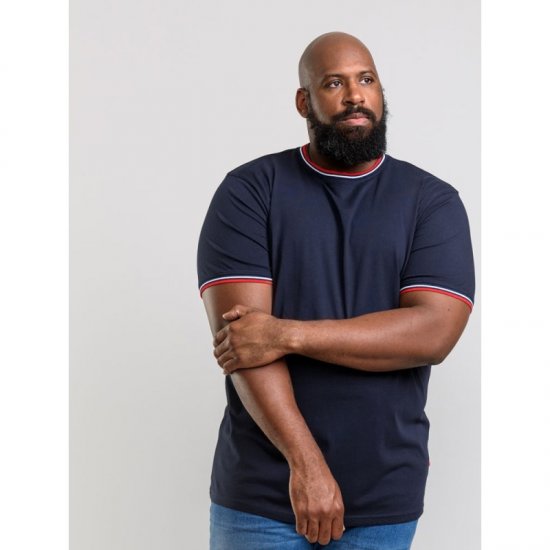 D555 Bates T-shirt Navy - T-krekli - T-krekli - 2XL-14XL