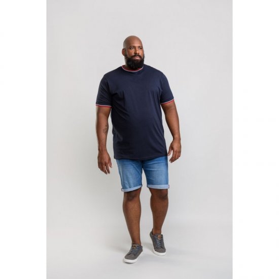 D555 Bates T-shirt Navy - T-krekli - T-krekli - 2XL-14XL