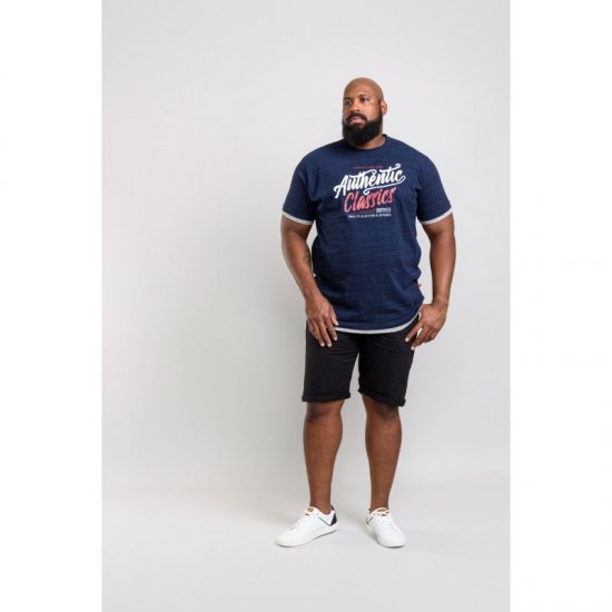 D555 Finn T-shirt Navy - T-krekli - T-krekli - 2XL-14XL