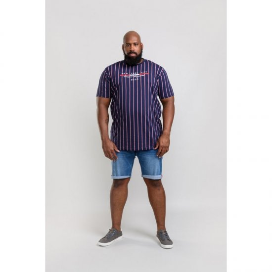 D555 Davis T-shirt Navy - T-krekli - T-krekli - 2XL-14XL