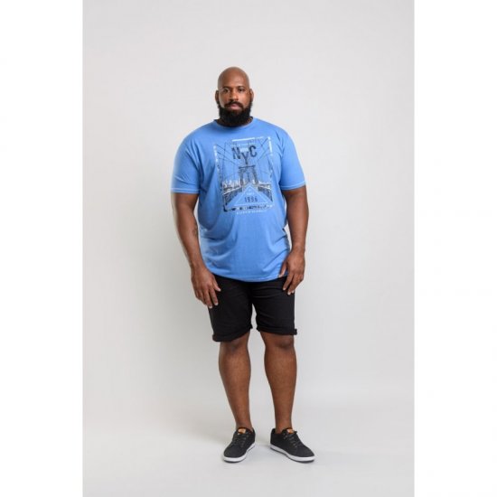 D555 Monty T-shirt Blue - T-krekli - T-krekli - 2XL-14XL