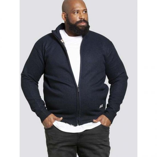 D555 Braxton Sweater Navy - Džemperi un džemperi ar kapuci - Džemperi - 2XL-14XL