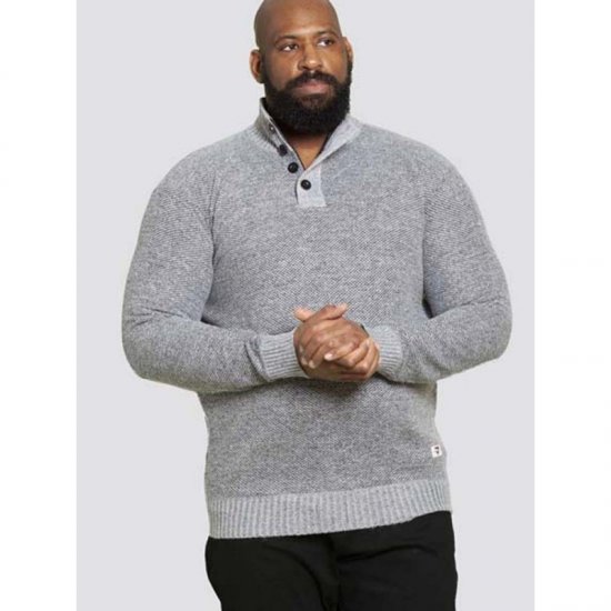 D555 Zane Sweater Grey - Džemperi un džemperi ar kapuci - Džemperi - 2XL-14XL
