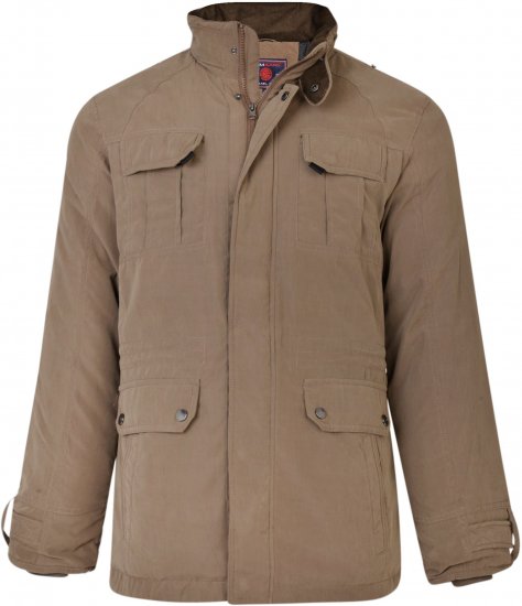 Kam Jeans KV110 Soft Touch Coat Taupe - Jakas & Lietus apģērbs - Jakas - 2XL-12XL
