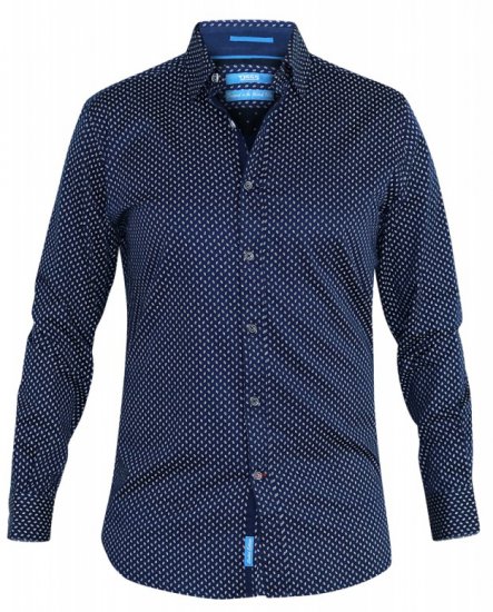 D555 Lavar Long Sleeve Diamond Printed Shirt - Krekli - Krekli - 2XL-8XL