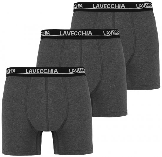 Lavecchia 1020 Boxershorts 3-pack Charcoal - Apakšveļa un peldšorti - Apakšveļa - 2XL-8XL