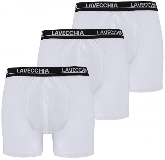 Lavecchia 1020 Boxershorts 3-pack White - Apakšveļa un peldšorti - Apakšveļa - 2XL-8XL