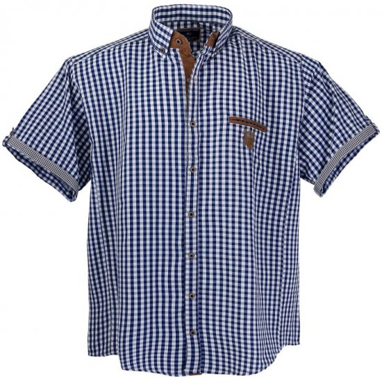 Lavecchia 1129 Short sleeve Shirt Jeansblue - Krekli - Krekli - 2XL-8XL