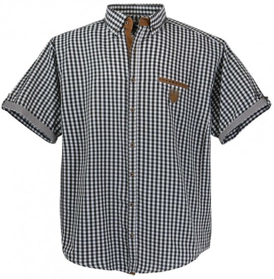 Lavecchia 1129 Short sleeve Shirt Black - Krekli - Krekli - 2XL-8XL