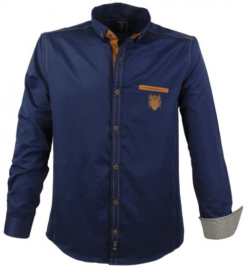 Lavecchia 1980 Long sleeve Shirt Navy Blue - Krekli - Krekli - 2XL-8XL