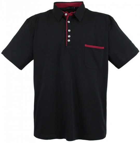 Lavecchia 1701 Jersey Poloshirt Black - Polo krekli - Polo krekli - 2XL-8XL