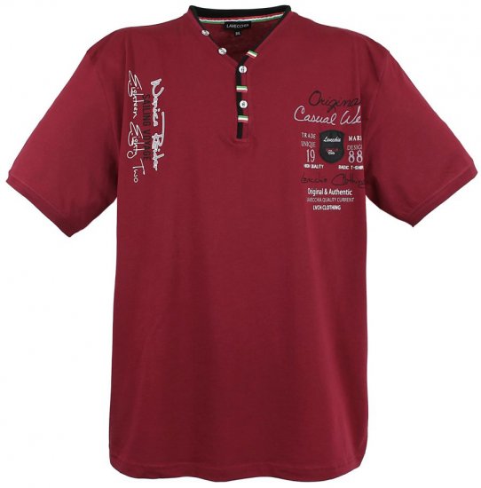 Lavecchia 2042 Printed T-shirt Bordeaux - T-krekli - T-krekli - 2XL-14XL