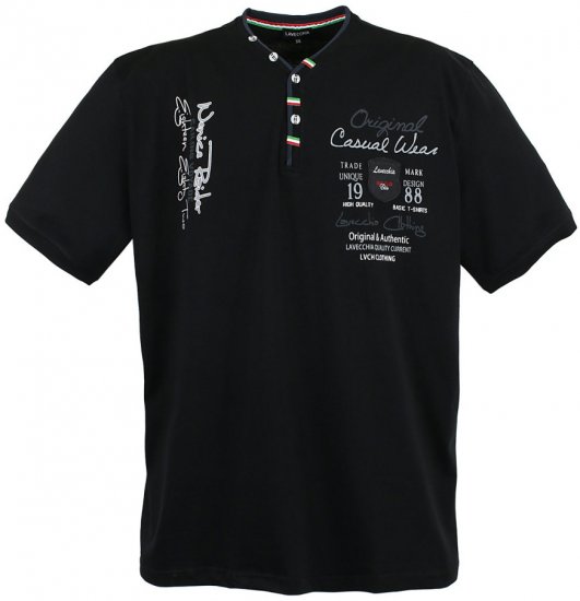 Lavecchia 2042 Printed T-shirt Black - T-krekli - T-krekli - 2XL-14XL