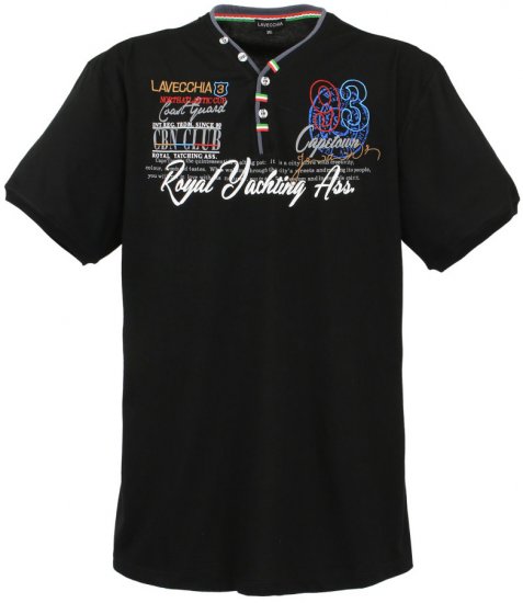 Lavecchia 608 Printed T-shirt Black - T-krekli - T-krekli - 2XL-14XL