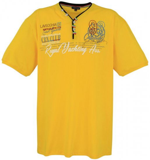 Lavecchia 608 Printed T-shirt Yellow - T-krekli - T-krekli - 2XL-14XL