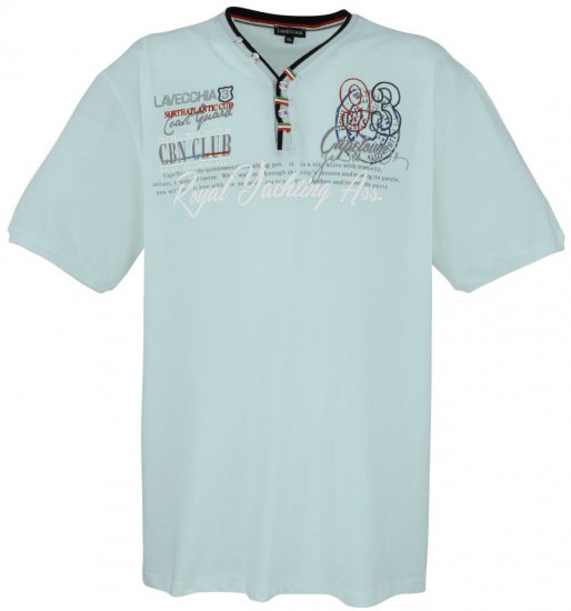 Lavecchia 608 Printed T-shirt Mint - T-krekli - T-krekli - 2XL-14XL