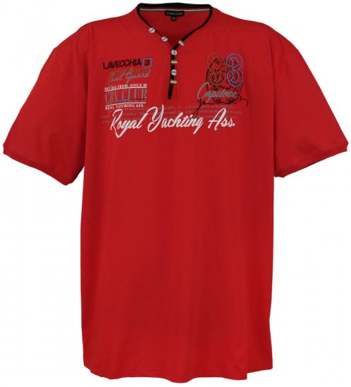 Lavecchia 608 Printed T-shirt Red - T-krekli - T-krekli - 2XL-14XL