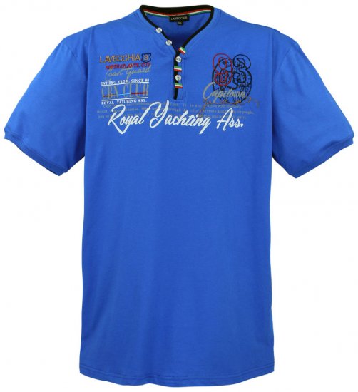 Lavecchia 608 Printed T-shirt Royal Blue - T-krekli - T-krekli - 2XL-14XL