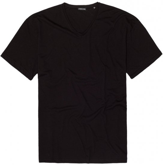 Lavecchia 124 V-neck T-shirt Black - T-krekli - T-krekli - 2XL-14XL