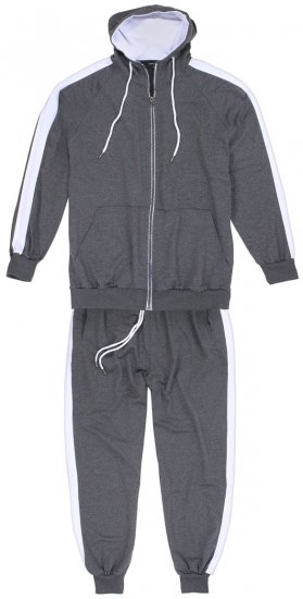 Lavecchia 611 Tracksuit Charcoal - Treniņtērpi - Liela izmēra Treniņtērpi vīriešiem