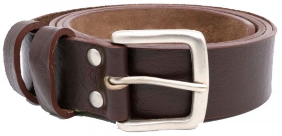 D555 Liam Hand Crafted Real Leather Belt, 3,7cm - Jostas - Liela izmēra Jostas - W40-W70/2XL-8XL
