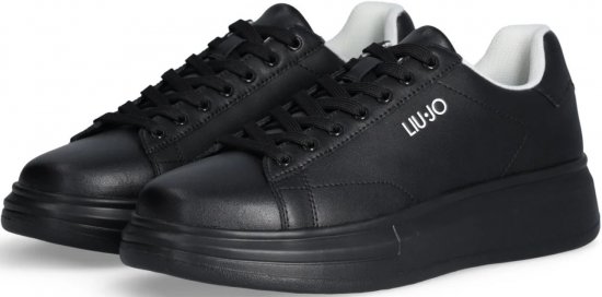 Liu Jo Big 01 Leather Sneakers Black/Black - Vīriešu apavi 40-52 - 