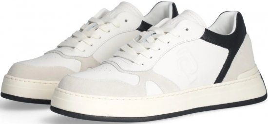 Liu Jo Boy 01 Leather/Suede Sneakers White/Black - Vīriešu apavi 40-52 - 