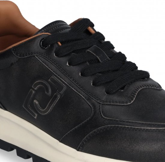 Liu Jo Running 01 Leather Sneakers Black - Vīriešu apavi 40-52 - 