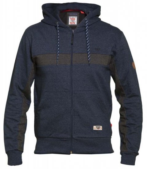 D555 Louisiana Hoodie Navy - Džemperi un džemperi ar kapuci - Džemperi - 2XL-14XL