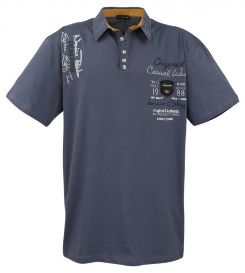 Lavecchia 610 T-krekls ar apkakli Antracīta - Polo krekli - Polo krekli - 2XL-8XL