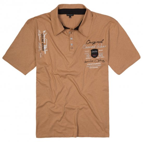 Lavecchia 610 T-krekls ar apkakli Kamieļbēšs - Polo krekli - Polo krekli - 2XL-8XL