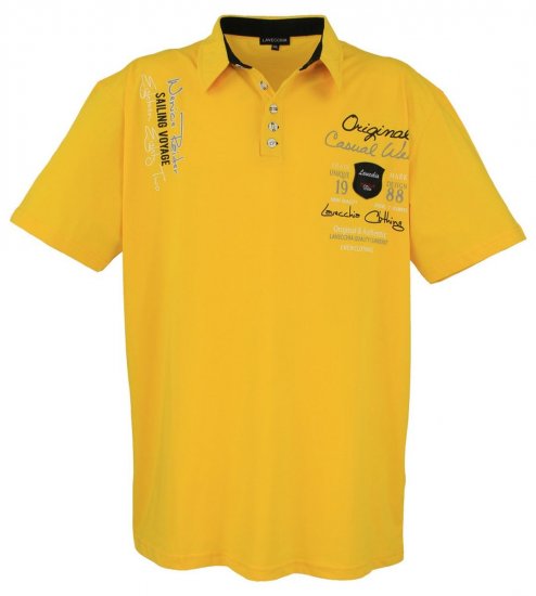 Lavecchia 610 T-krekls ar apkakli Dzeltens - Polo krekli - Polo krekli - 2XL-8XL