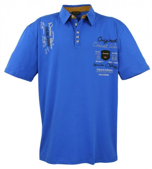 Lavecchia 610 T-krekls ar apkakli Karaliski zils - Polo krekli - Polo krekli - 2XL-8XL