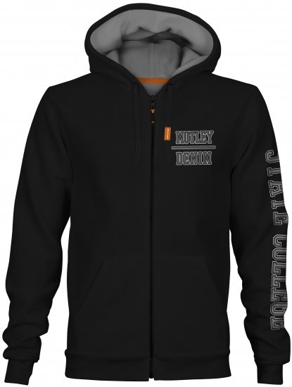 Motley Denim Lyon Hoodie Black - Džemperi un džemperi ar kapuci - Džemperi - 2XL-14XL