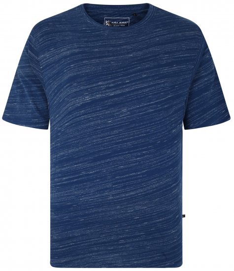 Kam Jeans 5738 Injected Marl Crew Neck T-Shirt Dark Blue - T-krekli - T-krekli - 2XL-14XL