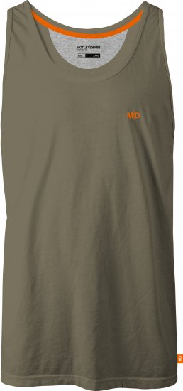 Motley Denim Madrid Tank top Dark Khaki - T-krekli - T-krekli - 2XL-14XL