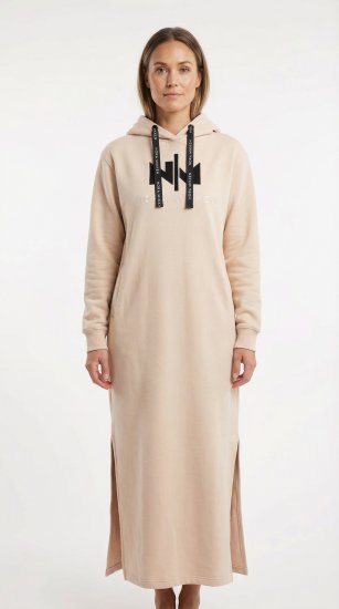 Nora Mikken MARI Maxi Hoodie Dress Light Pink - Džemperi un džemperi ar kapuci - 